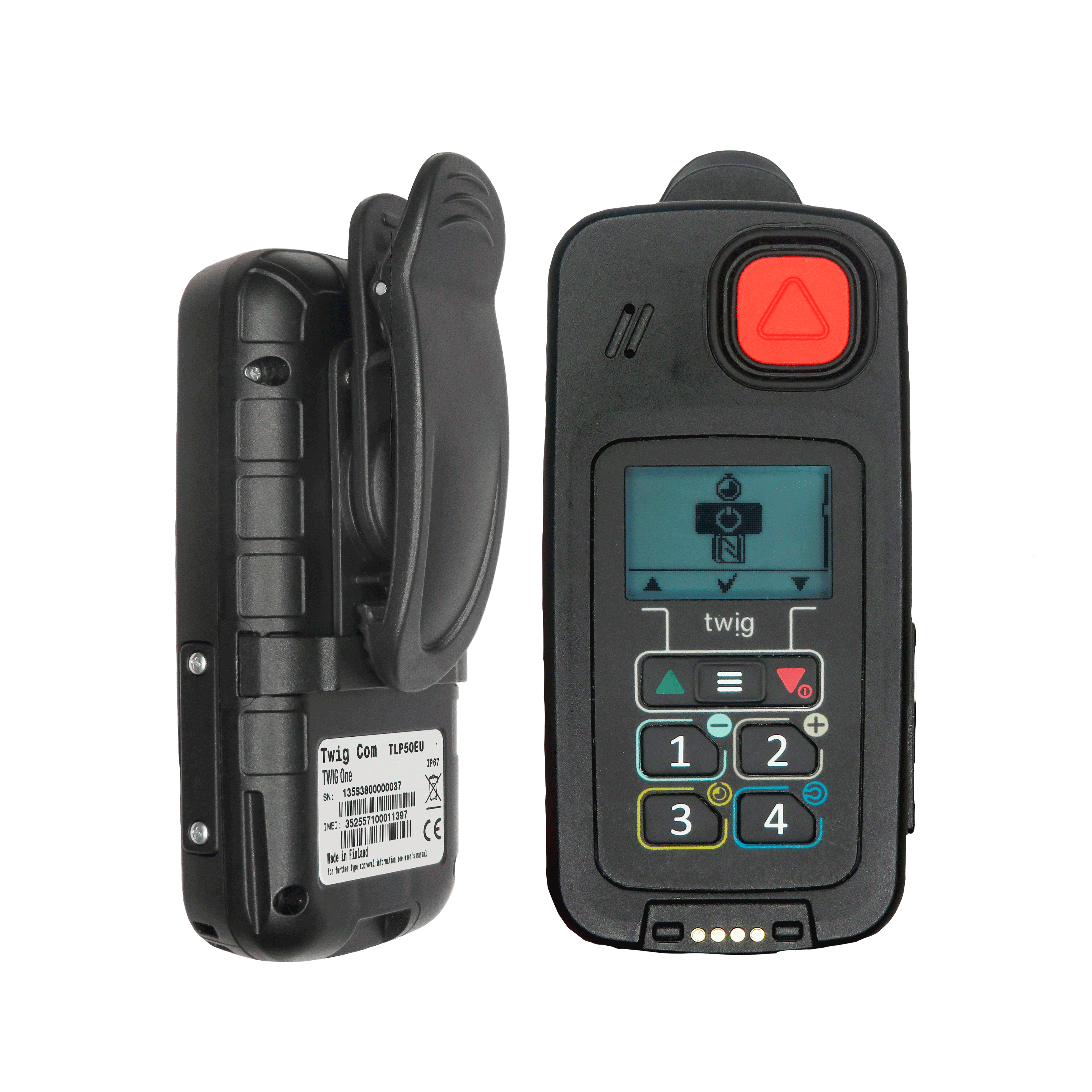 TWIG One front and side with Belt Clip