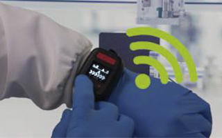 TWIG Neo wrist with laboratory background wifi assistance call